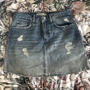 Zara jean skirt with holographic detail